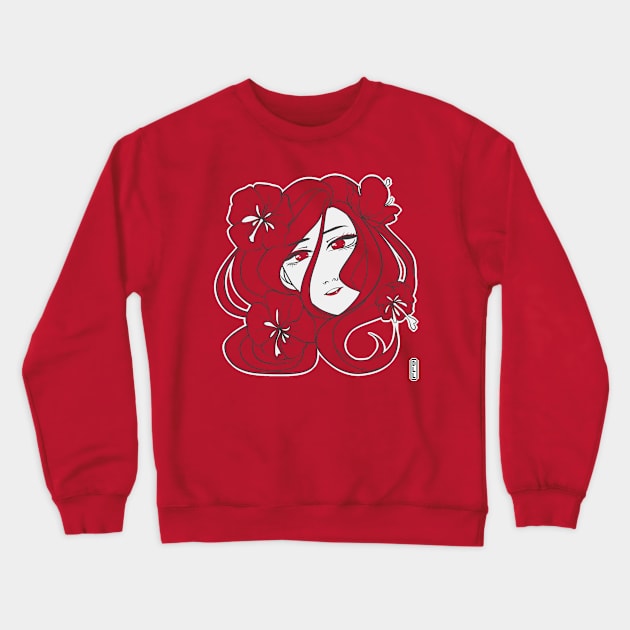 Hibiscus Crewneck Sweatshirt by darklightlantern@gmail.com